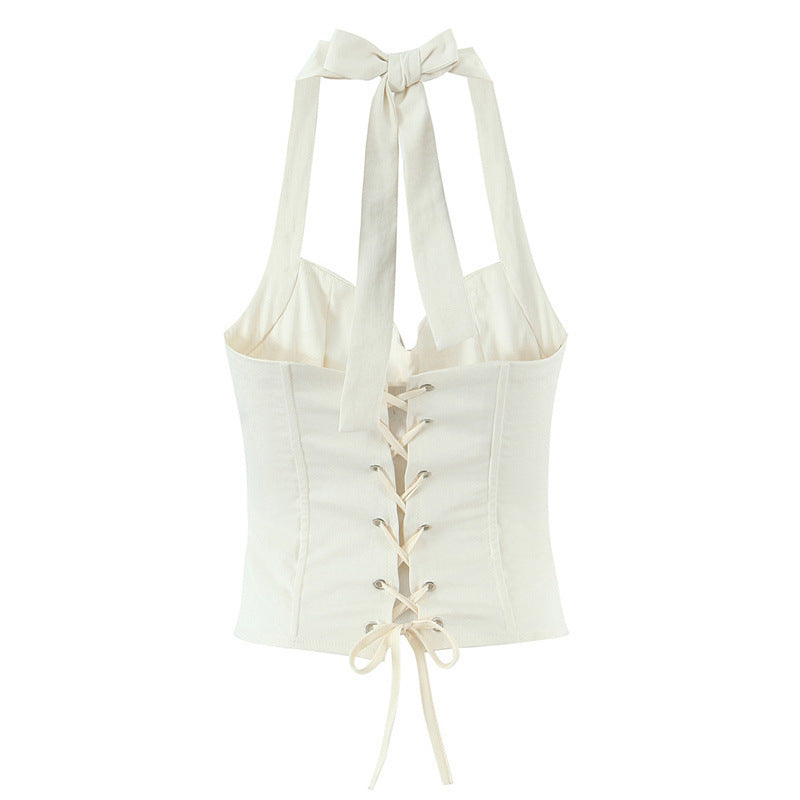 Hot Girl Sexy Fishbone Tube Top Strap Body Shaping Top