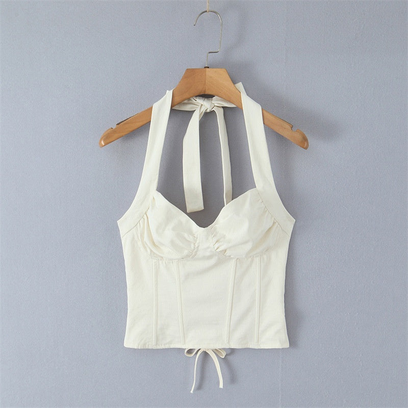 Hot Girl Sexy Fishbone Tube Top Strap Body Shaping Top